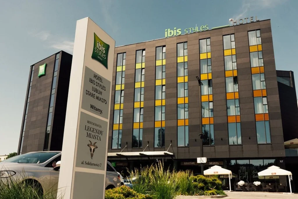 modern hotel exterior at ibis Styles Lublin Stare Miasto in Lublin
